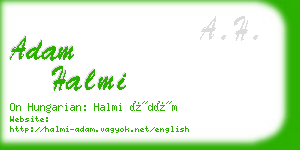 adam halmi business card